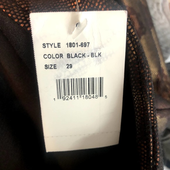 MOTHER The High Waisted Seamless Looker Ankle Slither Black Snake Size 29 NEW - Picture 9 of 12